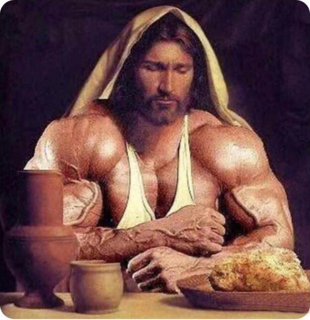 Gesù il forzuto all'ultima cena